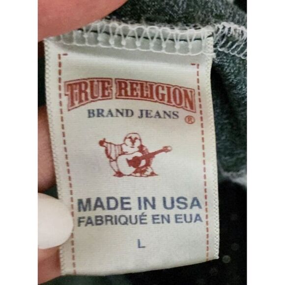 Vintage Y2K True Religion Long Sleeve Hoodie Santa Fe 71 Pullover Womens Size L - Picture 6 of 7